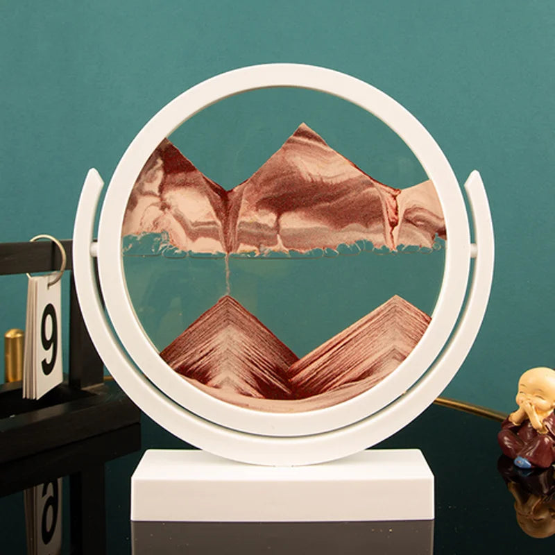 3D Rotatable Flowing Sand Painting Art