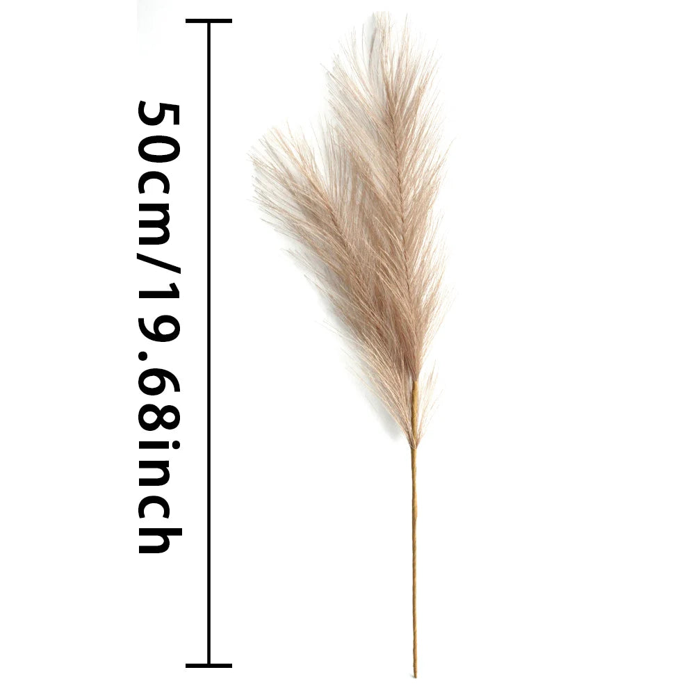6PCS Artificial Pampas Grass Decor Flowers Fake Plant