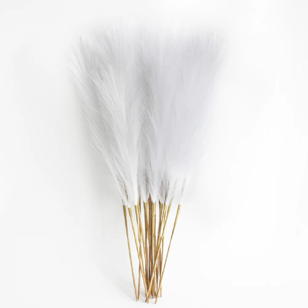 6PCS Artificial Pampas Grass Decor Flowers Fake Plant