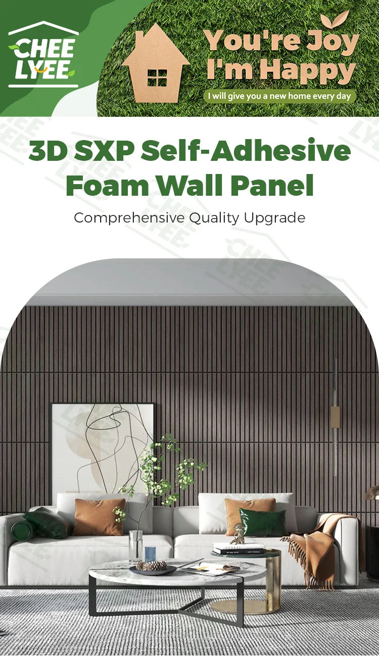 1 Roll Self-Adhesive Wall Panel Sxp Foam Stickers Peel and Stick 3D Wall Sticker