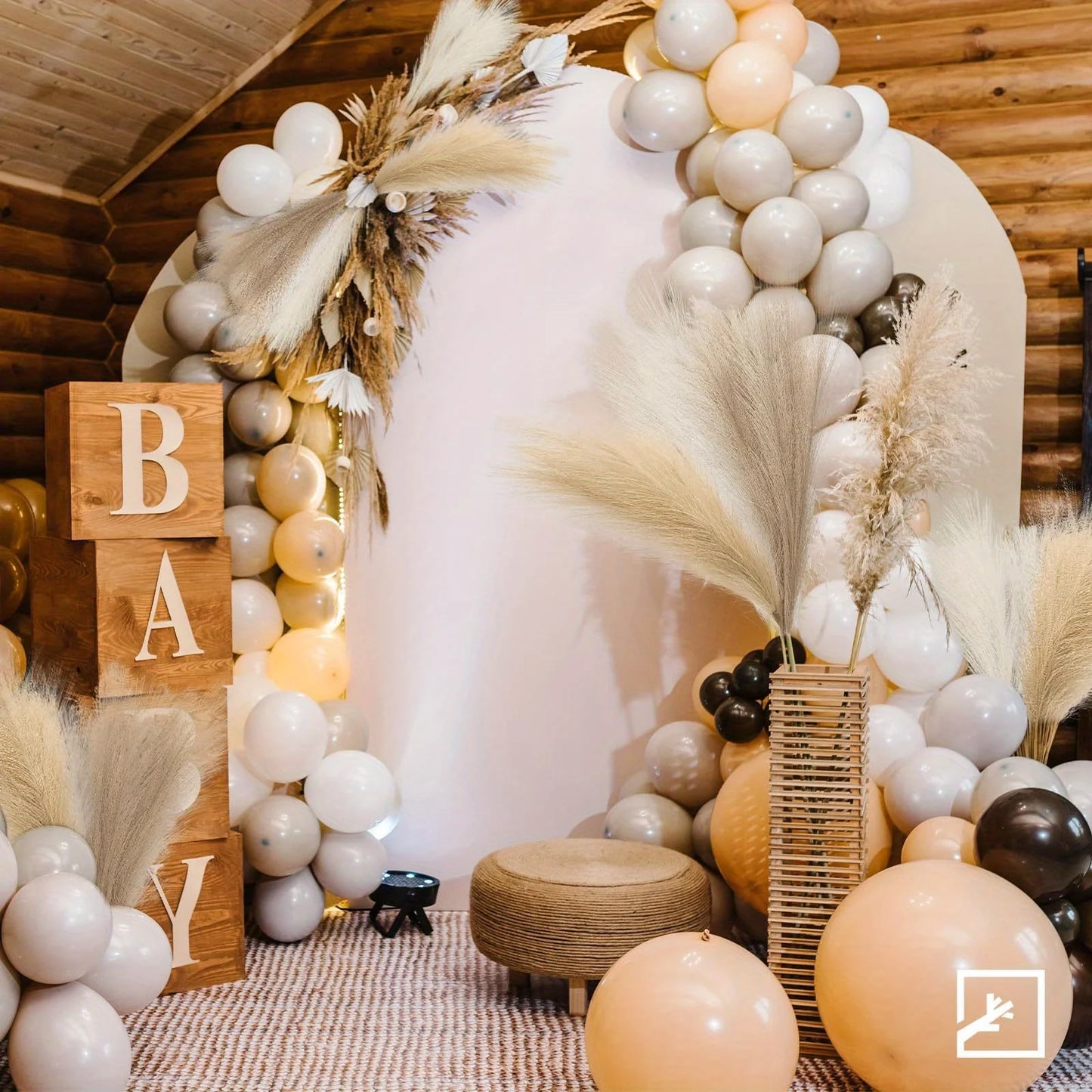 6PCS Artificial Pampas Grass Decor Flowers Fake Plant