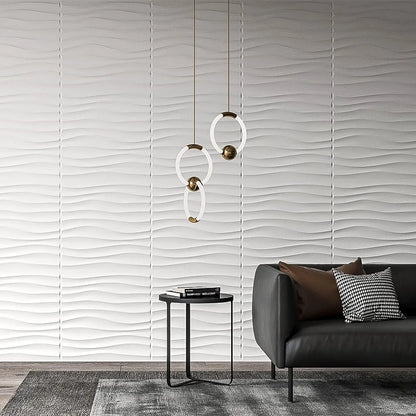 3D Wandpanelen – Zwart / Wit Geometrisch Design (PVC, 50x50 cm)