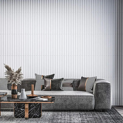 3D Wandpanelen – Zwart / Wit Geometrisch Design (PVC, 50x50 cm)