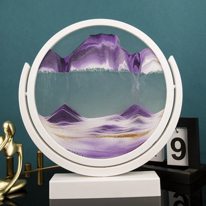 3D Rotatable Flowing Sand Painting Art