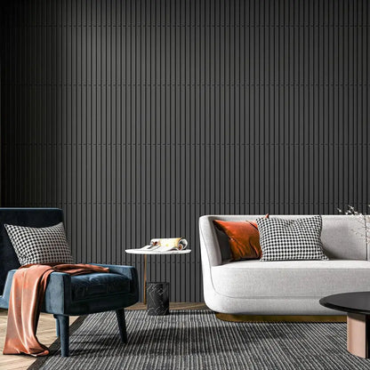 3D Wandpanelen – Zwart / Wit Geometrisch Design (PVC, 50x50 cm)