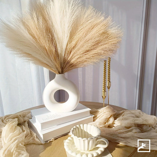 6PCS Artificial Pampas Grass Decor Flowers Fake Plant