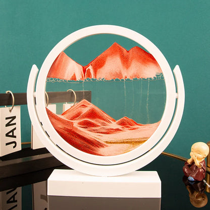 3D Rotatable Flowing Sand Painting Art
