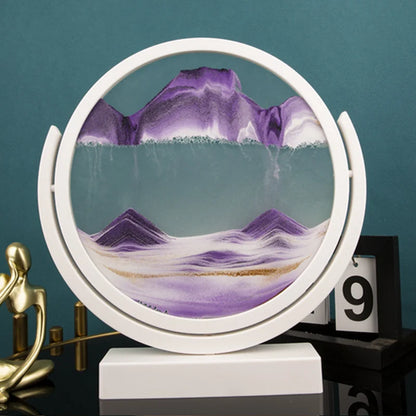 3D Rotatable Flowing Sand Painting Art