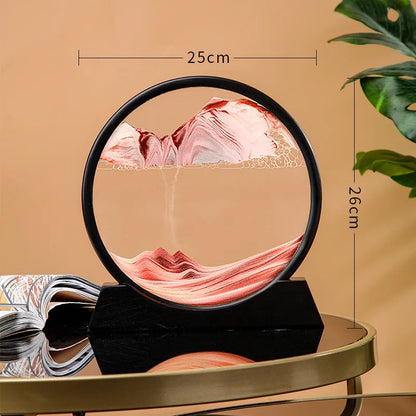 7/12 Inch 3D Moving Sand Art Mountain Flowing Sand Picture